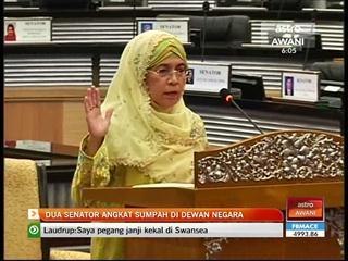 2 senator angkat sumpah