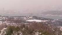 Kar yağışı etkili oluyor - Çamlıca Tepesi / Üsküdar Meydanı
