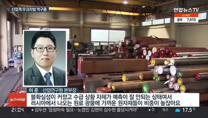 우크라 사태에 원자재값 폭등…공급망 교란 현실로
