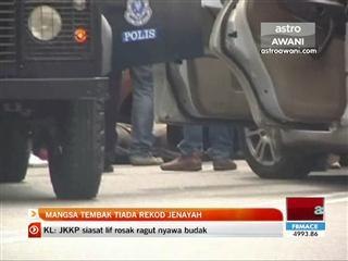Mangsa tembak tiada rekod jenayah