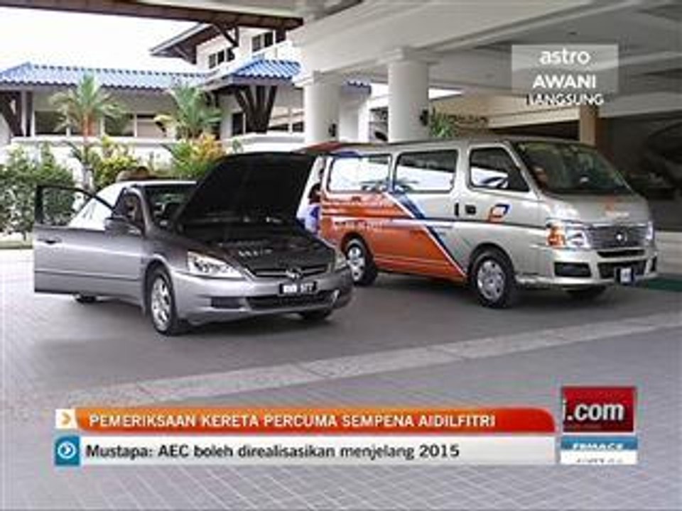 Pemeriksaan kereta percuma sempena Aidilfitri