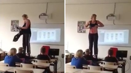 Debby Heerkens : Cette prof se déshabille en plein milieu d'un cours
