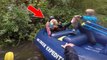 Deux soeurs se battent sur un bateau en pleine descente en rafting