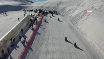 Yenilenen Yedikuyular Kayak Merkezi, hafta sonları kar tutkunlarının gözdesi haline geldi