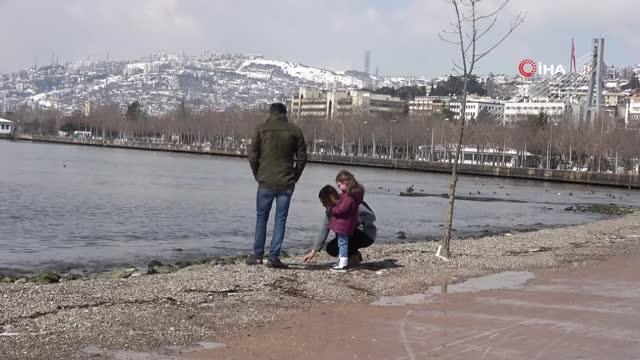 Kardan sonra güneşli havanın tadını çıkardılar