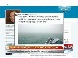 TLDM - Misi menyelamat QZ8501 masuk hari kelima