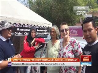 Wanita Jerman fasih berbahasa Melayu hulur bantuan