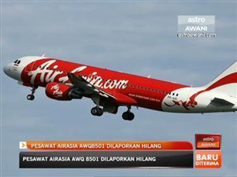 Pesawat AirAsia QZ8501 dilaporkan hilang
