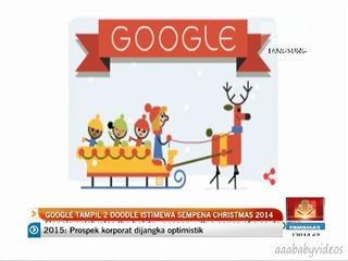 Google tampil dua Doodle istimewa sempena Krismas 2014