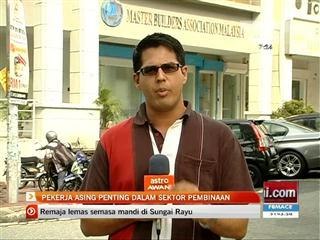 Pekerja asing penting dalam sektor pembinaan