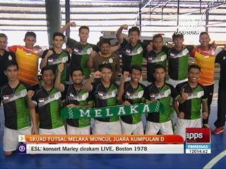 Skuad futsal Melaka muncul juara kumpulan D
