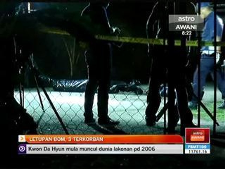 Letupan bom, 3 terkorban