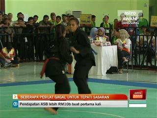 Beberapa pesilat gagal untuk tepati sasaran