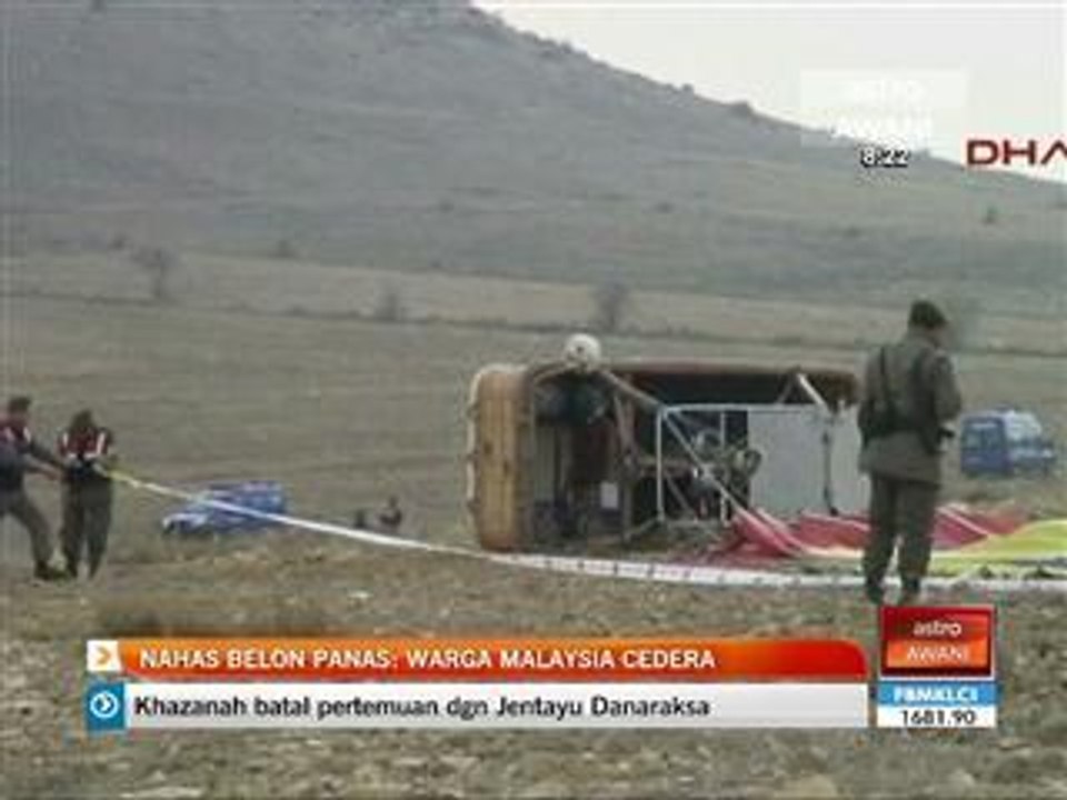 Nahas belon panas: Warga Malaysia cedera