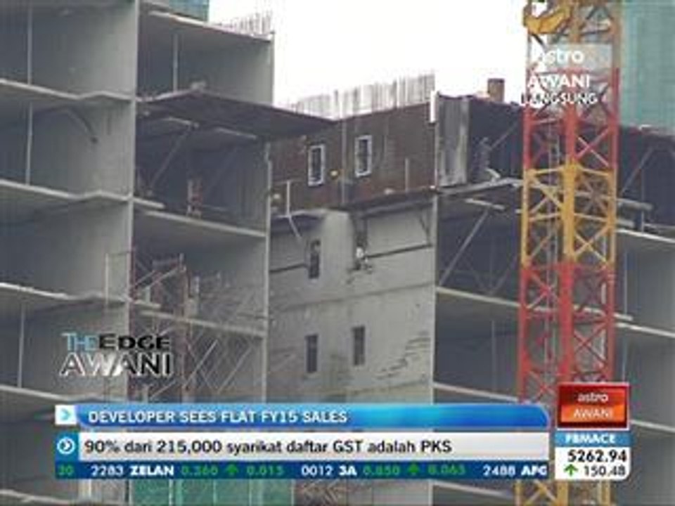 Developer sees flat FY15 sales