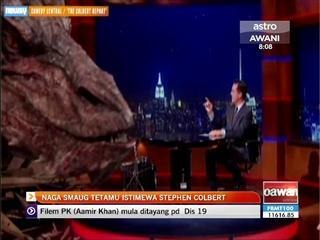 Naga Smaug tetamu istimewa Stephen Colbert