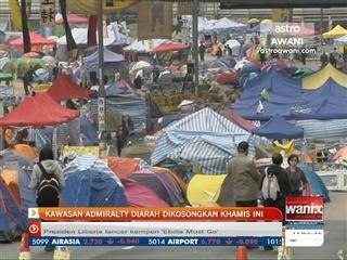 Kawasan Admiralty diarah dikosongkan Khamis ini