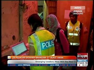 28 pelacur ditahan bahagian D7 Bukit Aman