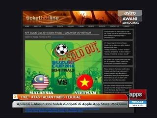 Tiket atas talian habis terjual