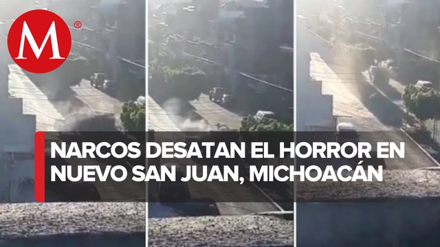 Se registraron fuertes balaceras Michoacán