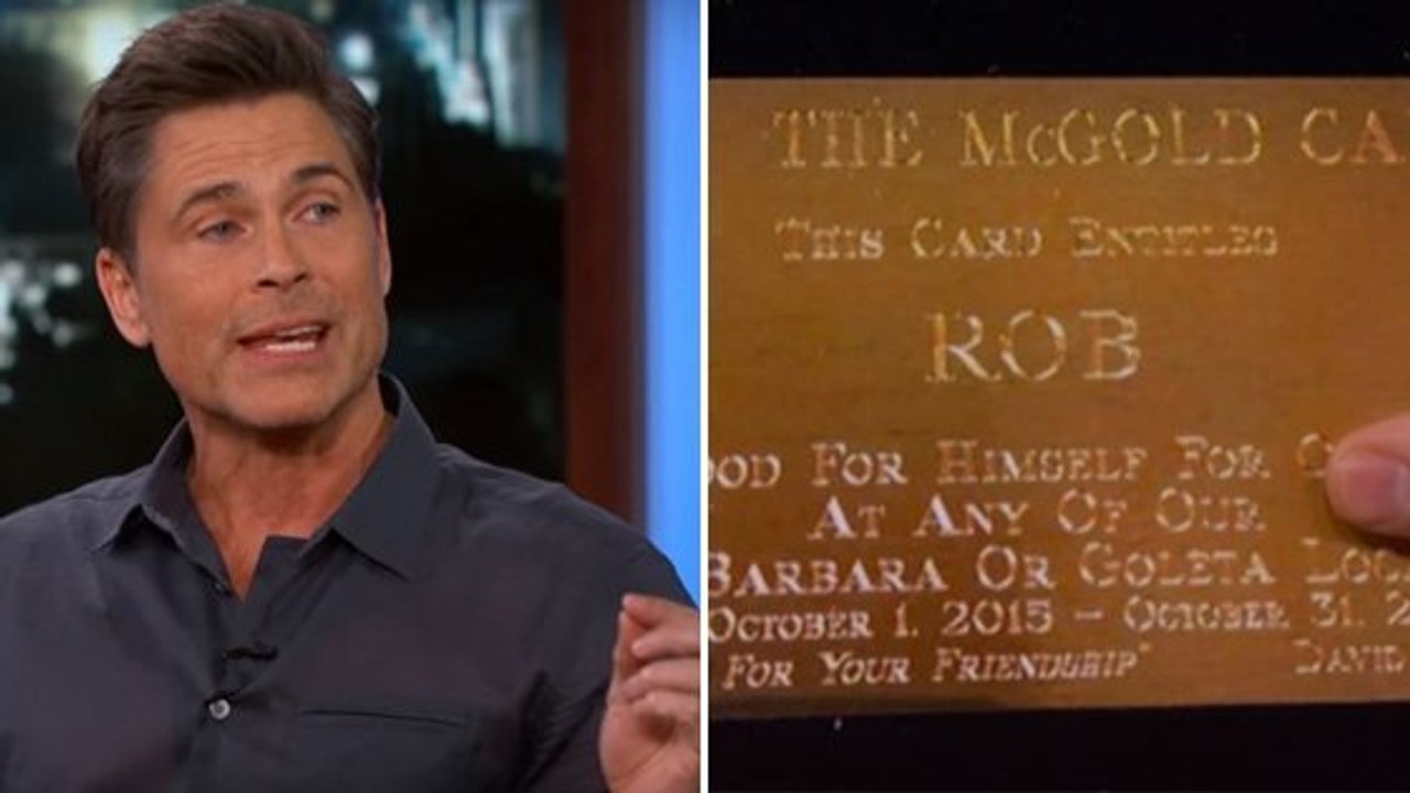 Comment faire comme Rob Lowe pour avoir la carte gold McDonald's ?