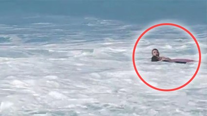 Le champion du monde de bodyboard Andre Botha sauve la vie du surfeur Evan Geiselman