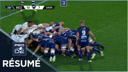 PRO D2 - Résumé AS Béziers Hérault-RC Vannes: 27-21 - J24 - Saison 2021/2022