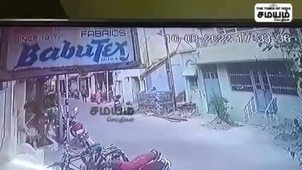 எதற்கும் துணிந்த திருடர்கள்; தங்க சங்கிலியை பறிக்கும் சிசிடிவி காட்சிகள!