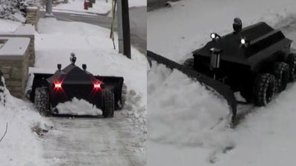 Roboplow : le robot chasse-neige télécommandé