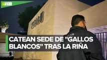 Fiscalía de Querétaro realiza cateos en sede de Gallos Blancos tras riña en 'La Corregidora'