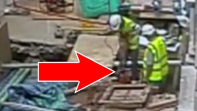 Un ouvrier perce un câble électrique de 11 000 volts