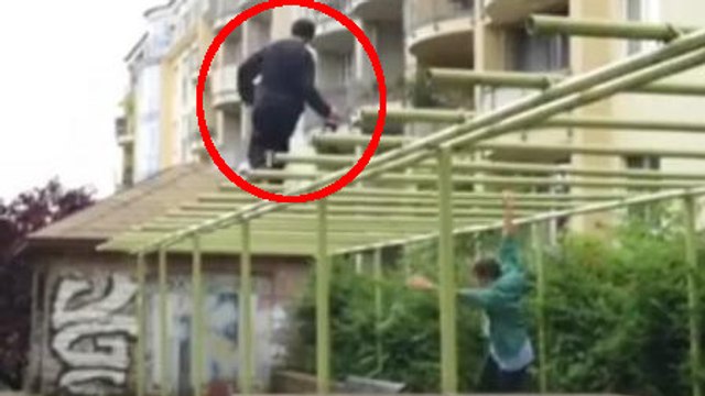 Ce cameraman filme une séquence comme un vrai ninja