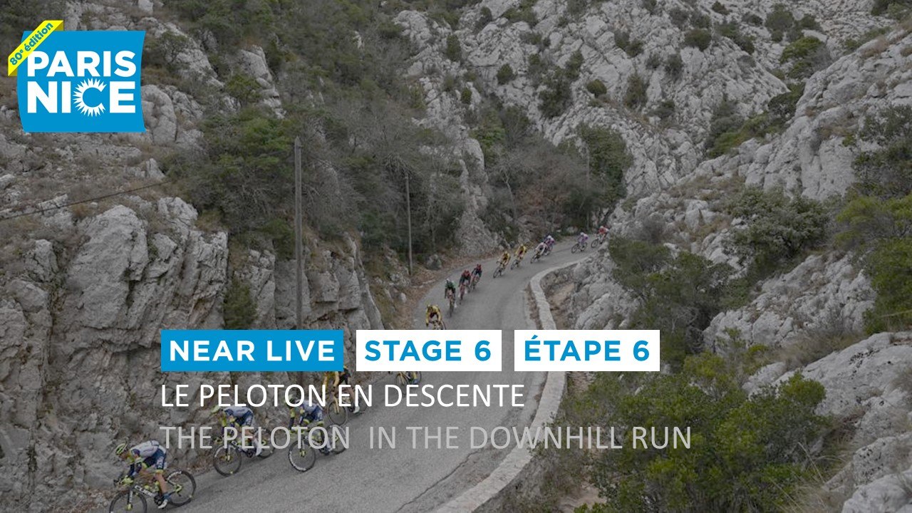 Le peloton en descente / The peloton  in the do...