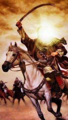 The Quba gate of the Prophet's (pbuh) mosque, the Replica of Zulfiqar, Dome of the Rock & Rukn-l-Yemani of the Ka'ba.