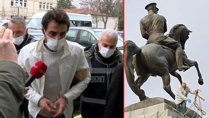 Samsun'daki Onur Anıtı'na saldıran kuzenlere 9'ar yıla kadar hapis istemi