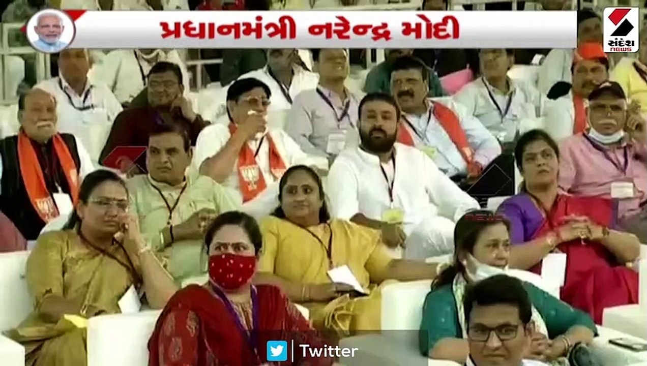 PM નરેન્દ્ર મોદી અમદાવાદમાં યોજાયેલા પંચાયત મહા...