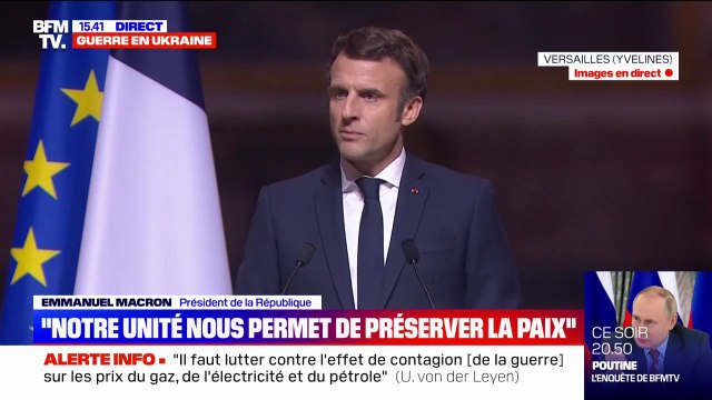 Emmanuel Macron: Il y a une guerre sur le terrain, et nous ne sommes pas en guerre