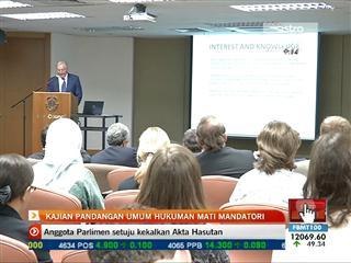 Kajian pandangan umum hukuman mati mandatori