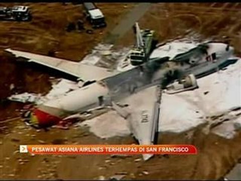 Pesawat terhempas di San Francisco
