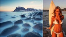 Venez défier les vagues glaciales des îles Lofoten en Norvège