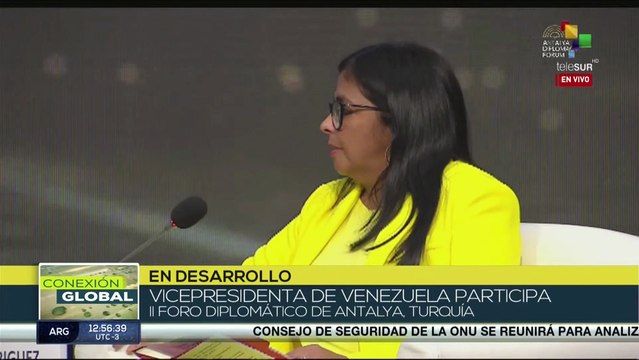Delcy Rodríguez responde a comentarios de Congresista de EE.UU.