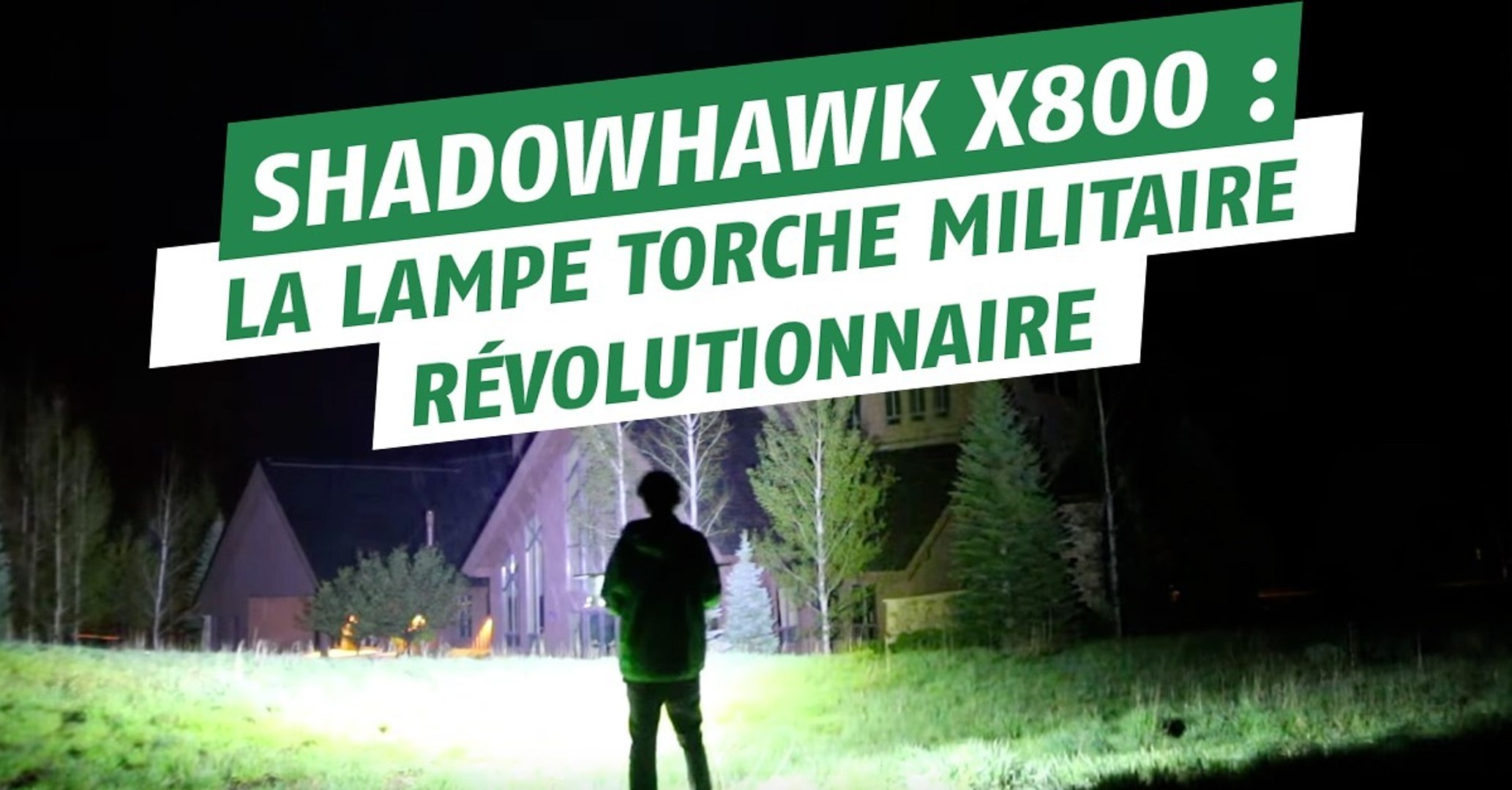 ShadowHank X800 : la lampe torche militaire la plus puissante du monde -  Vidéo Dailymotion