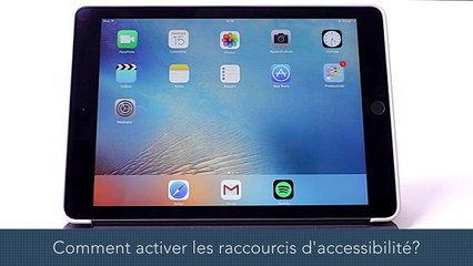 iPad Pro : Comment activer les raccourcis d'accessibilité ?