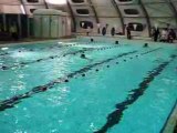 Plongeon vrillé au départ du 100m brasse