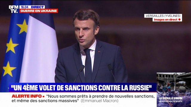 Rien n'est interdit, rien n'est tabou : Emmanuel Macron confirme que des sanctions supplémentaires seront prises si la Russie intensifie les scènes de guerre