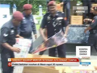 Sindiket seludup mercun setengah juta ringgit tumpas