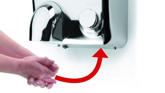 Toilettes : les sèche-mains électriques, un nid à bactéries