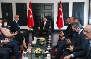 Cumhurbaşkanı Erdoğan, NATO Genel Sekreteri Stoltenberg'i kabul etti