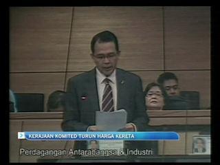 Kerajaan komited turunkan harga kereta