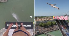 Red Bull Cliff Diving La Rochelle 2016 : ce plongeur de l'extrême saute de 28 mètres de haut avec une caméra embarquée